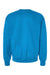 Hanes F260 Mens Ultimate Cotton PrintPro XP Pill Resistant Crewneck Sweatshirt Teal Blue Flat Back