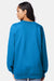 Hanes F260 Mens Ultimate Cotton PrintPro XP Pill Resistant Crewneck Sweatshirt Teal Blue Model Back