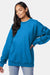 Hanes F260 Mens Ultimate Cotton PrintPro XP Pill Resistant Crewneck Sweatshirt Teal Blue Model Front