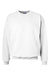 Hanes F260 Mens Ultimate Cotton PrintPro XP Pill Resistant Crewneck Sweatshirt White Flat Front