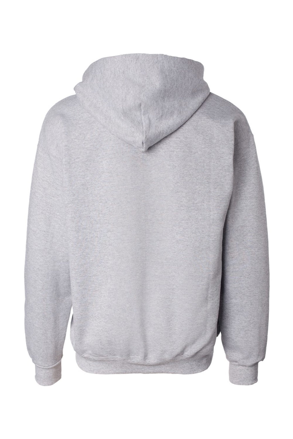 Hanes F280 Mens Ultimate Cotton PrintPro XP Pill Resistant Full Zip Hooded Sweatshirt Hoodie w/ Pockets Light Steel Grey Flat Back