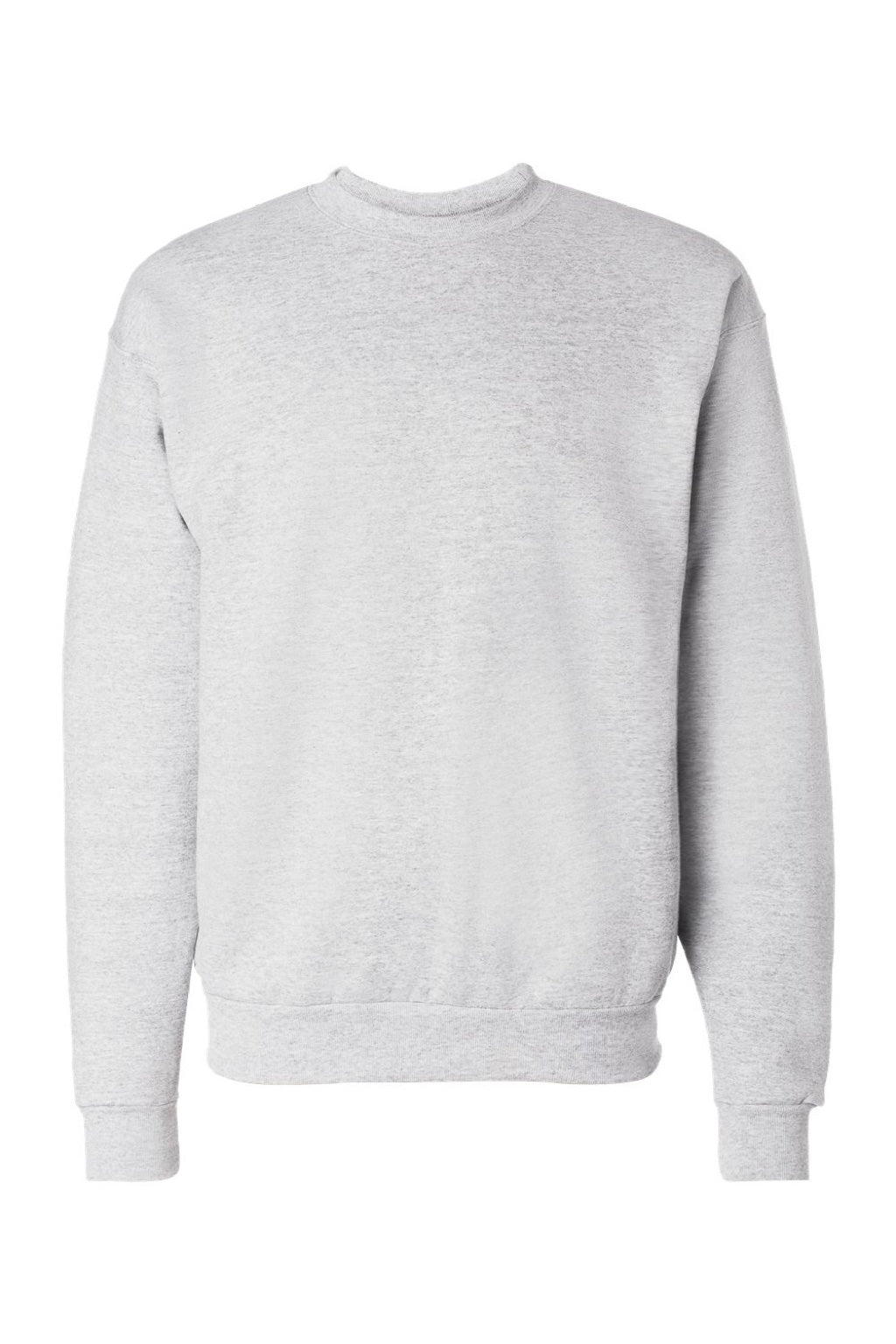 Hanes P160 Mens EcoSmart Print Pro XP Pill Resistant Fleece Crewneck Sweatshirt Ash Grey Flat Front