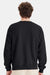 Hanes P160 Mens EcoSmart Print Pro XP Pill Resistant Fleece Crewneck Sweatshirt Black Model Back