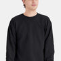 Hanes Mens EcoSmart Print Pro XP Pill Resistant Fleece Crewneck Sweatshirt - Black