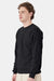 Hanes P160 Mens EcoSmart Print Pro XP Pill Resistant Fleece Crewneck Sweatshirt Black Model Side