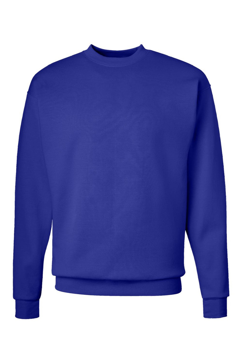 Hanes P160 Mens EcoSmart Print Pro XP Pill Resistant Fleece Crewneck Sweatshirt Deep Royal Blue Flat Front