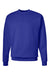 Hanes P160 Mens EcoSmart Print Pro XP Pill Resistant Fleece Crewneck Sweatshirt Deep Royal Blue Flat Front