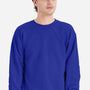 Hanes Mens EcoSmart Print Pro XP Pill Resistant Fleece Crewneck Sweatshirt - Deep Royal Blue