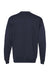 Hanes P160 Mens EcoSmart Print Pro XP Pill Resistant Fleece Crewneck Sweatshirt Heather Navy Blue Flat Back