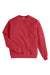 Hanes P160 Mens EcoSmart Print Pro XP Pill Resistant Fleece Crewneck Sweatshirt Heather Red Flat Front