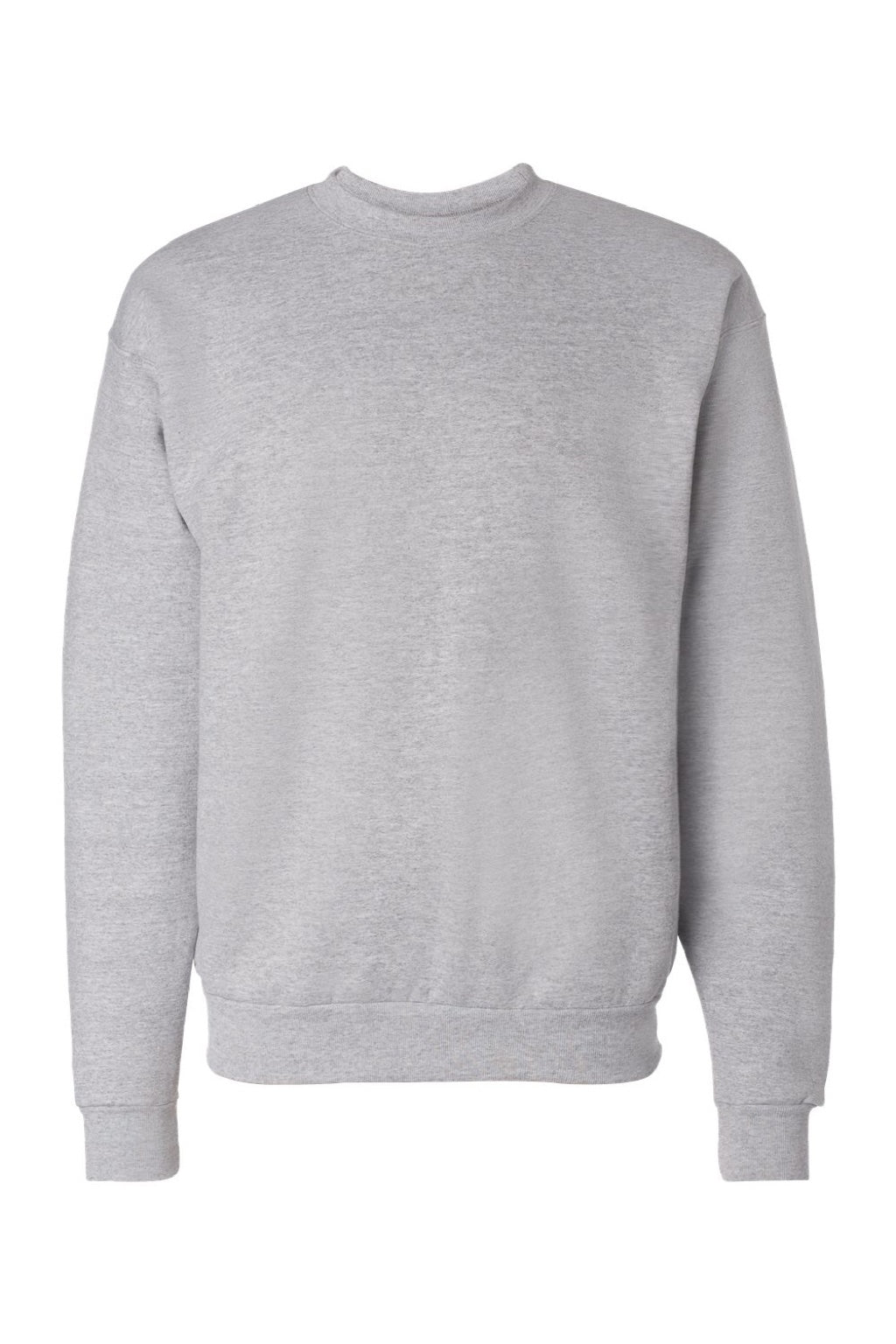 Hanes P160 Mens EcoSmart Print Pro XP Pill Resistant Fleece Crewneck Sweatshirt Light Steel Grey Flat Front