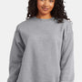 Hanes Mens EcoSmart Print Pro XP Pill Resistant Fleece Crewneck Sweatshirt - Light Steel Grey