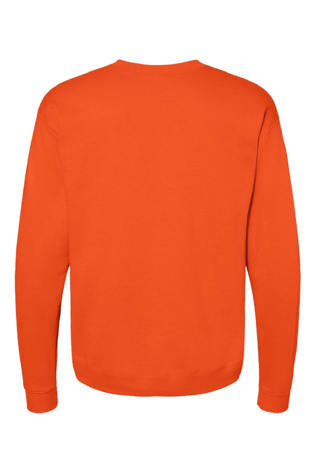 Hanes P160 Mens EcoSmart Print Pro XP Pill Resistant Fleece Crewneck Sweatshirt Orange Flat Back