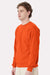 Hanes P160 Mens EcoSmart Print Pro XP Pill Resistant Fleece Crewneck Sweatshirt Orange Model Side