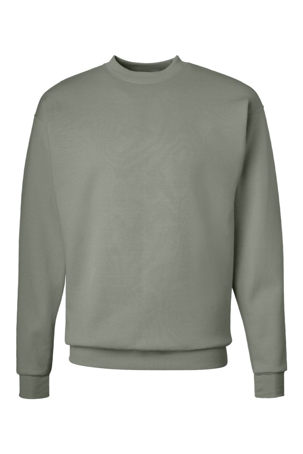 Hanes P160 Mens EcoSmart Print Pro XP Pill Resistant Fleece Crewneck Sweatshirt Stonewashed Green Flat Front