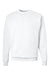 Hanes P160 Mens EcoSmart Print Pro XP Pill Resistant Fleece Crewneck Sweatshirt White Flat Front