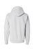 Hanes P170 Mens EcoSmart Print Pro XP Pill Resistant Hooded Sweatshirt Hoodie w/ Pouch Pocket Ash Grey Flat Back
