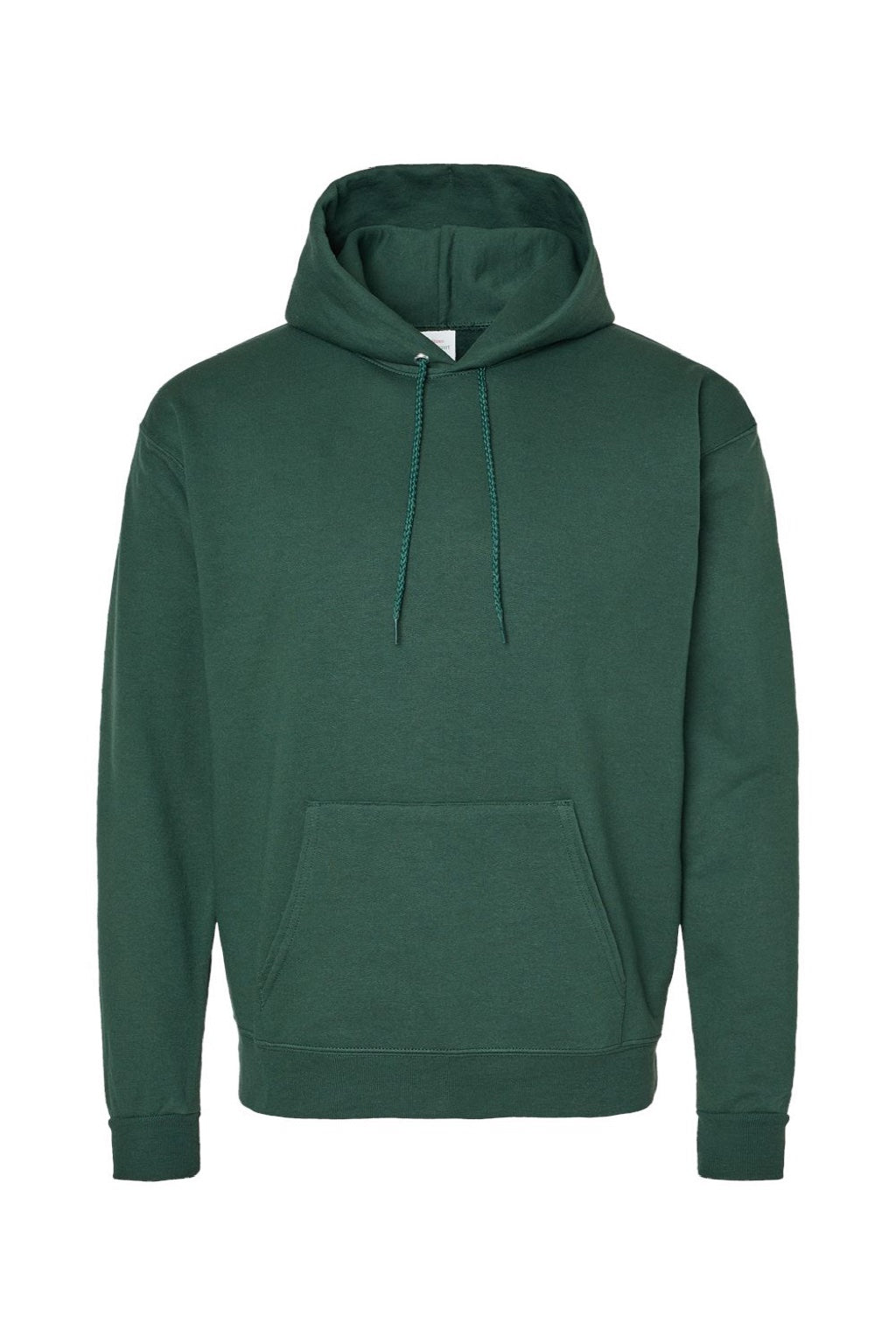 Hanes P170 Mens EcoSmart Print Pro XP Pill Resistant Hooded Sweatshirt Hoodie w/ Pouch Pocket Athletic Dark Green Flat Front