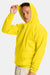 Hanes P170 Mens EcoSmart Print Pro XP Pill Resistant Hooded Sweatshirt Hoodie w/ Pouch Pocket Athletic Yellow Model Side