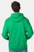 Hanes P170 Mens EcoSmart Print Pro XP Pill Resistant Hooded Sweatshirt Hoodie w/ Pouch Pocket Kelly Green Model Back