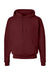Hanes P170 Mens EcoSmart Print Pro XP Pill Resistant Hooded Sweatshirt Hoodie w/ Pouch Pocket Maroon Flat Front