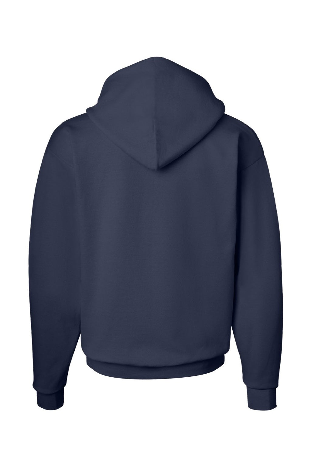 Hanes P170 Mens EcoSmart Print Pro XP Pill Resistant Hooded Sweatshirt Hoodie w/ Pouch Pocket Navy Blue Flat Back