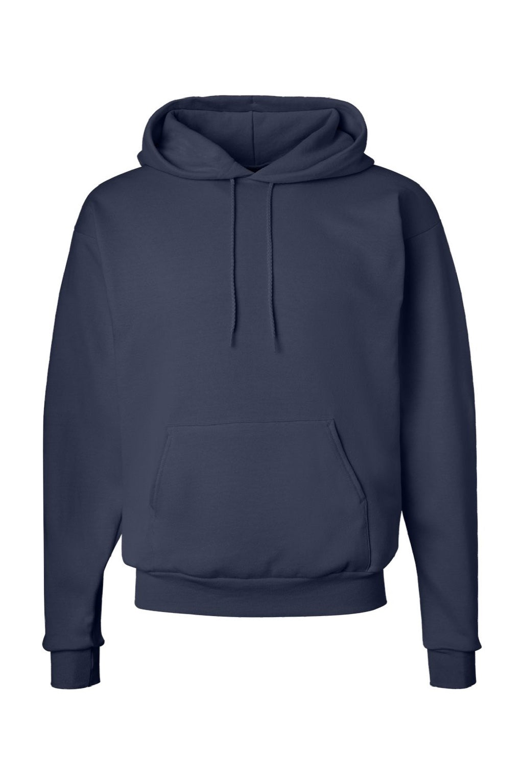 Hanes P170 Mens EcoSmart Print Pro XP Pill Resistant Hooded Sweatshirt Hoodie w/ Pouch Pocket Navy Blue Flat Front