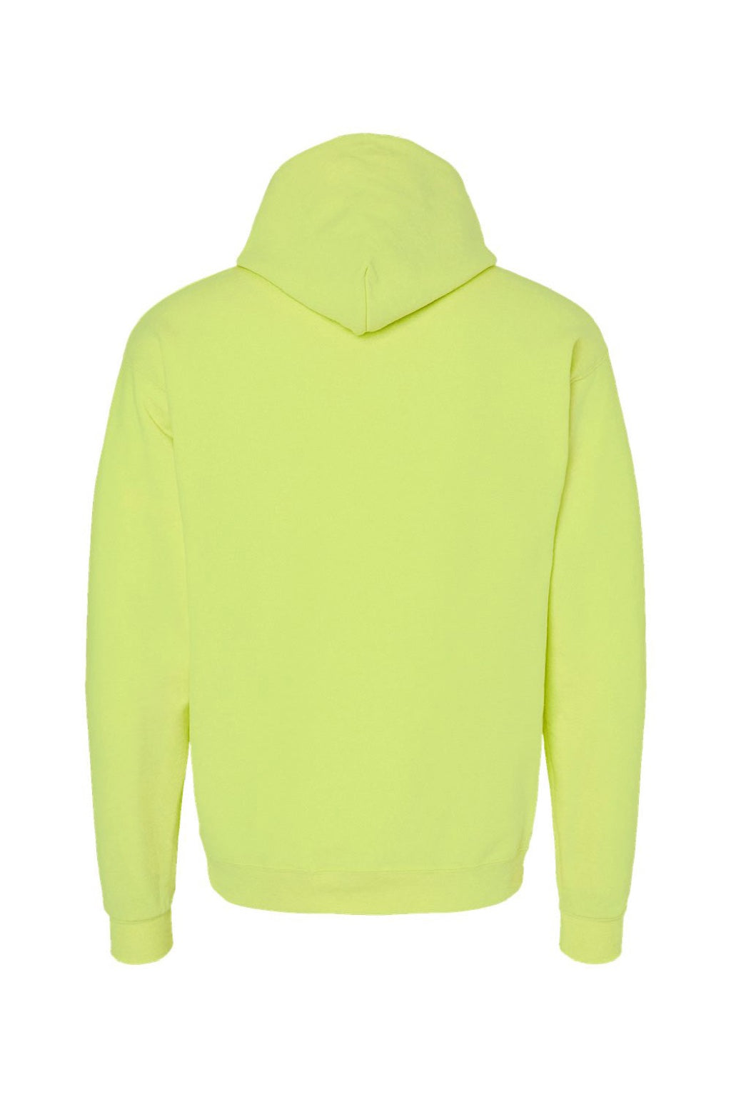 Hanes P170 Mens EcoSmart Print Pro XP Pill Resistant Hooded Sweatshirt Hoodie w/ Pouch Pocket Safety Green Flat Back