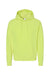 Hanes P170 Mens EcoSmart Print Pro XP Pill Resistant Hooded Sweatshirt Hoodie w/ Pouch Pocket Safety Green Flat Front