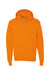 Hanes P170 Mens EcoSmart Print Pro XP Pill Resistant Hooded Sweatshirt Hoodie w/ Pouch Pocket Safety Orange Flat Front