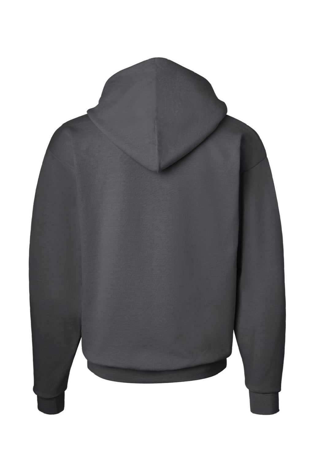 Hanes P170 Mens EcoSmart Print Pro XP Pill Resistant Hooded Sweatshirt Hoodie w/ Pouch Pocket Smoke Grey Flat Back