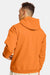 Hanes P170 Mens EcoSmart Print Pro XP Pill Resistant Hooded Sweatshirt Hoodie w/ Pouch Pocket Tennessee Orange Model Back