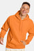 Hanes P170 Mens EcoSmart Print Pro XP Pill Resistant Hooded Sweatshirt Hoodie w/ Pouch Pocket Tennessee Orange Model Front