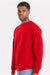 Hanes RS160 Mens Perfect Sweats Crewneck Sweatshirt Athletic Red Model Side
