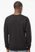 Hanes RS160 Mens Perfect Sweats Crewneck Sweatshirt Black Model Back