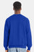 Hanes RS160 Mens Perfect Sweats Crewneck Sweatshirt Deep Royal Blue Model Back