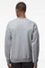 Hanes RS160 Mens Perfect Sweats Crewneck Sweatshirt Light Steel Grey Model Back