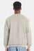 Hanes RS160 Mens Perfect Sweats Crewneck Sweatshirt Sand Model Back