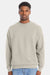 Hanes RS160 Mens Perfect Sweats Crewneck Sweatshirt Sand Model Front