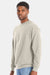 Hanes RS160 Mens Perfect Sweats Crewneck Sweatshirt Sand Model Side