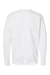 Hanes RS160 Mens Perfect Sweats Crewneck Sweatshirt White Flat Back