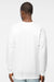 Hanes RS160 Mens Perfect Sweats Crewneck Sweatshirt White Model Back