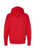 Hanes RS170 Mens Perfect Sweats Hooded Sweatshirt Hoodie w/ Pouch Pocket Athletic Red Flat Back