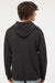 Hanes RS170 Mens Perfect Sweats Hooded Sweatshirt Hoodie w/ Pouch Pocket Black Model Back