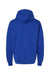 Hanes RS170 Mens Perfect Sweats Hooded Sweatshirt Hoodie w/ Pouch Pocket Deep Royal Blue Flat Back
