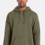 Hanes Mens Perfect Sweats Hooded Sweatshirt Hoodie w/ Pouch Pocket - Fatigue Green