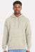 Hanes RS170 Mens Perfect Sweats Hooded Sweatshirt Hoodie w/ Pouch Pocket Sand Model Front