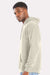 Hanes RS170 Mens Perfect Sweats Hooded Sweatshirt Hoodie w/ Pouch Pocket Sand Model Side