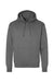 Hanes RS170 Mens Perfect Sweats Hooded Sweatshirt Hoodie w/ Pouch Pocket Smoke Grey Flat Front