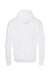 Hanes RS170 Mens Perfect Sweats Hooded Sweatshirt Hoodie w/ Pouch Pocket White Flat Back